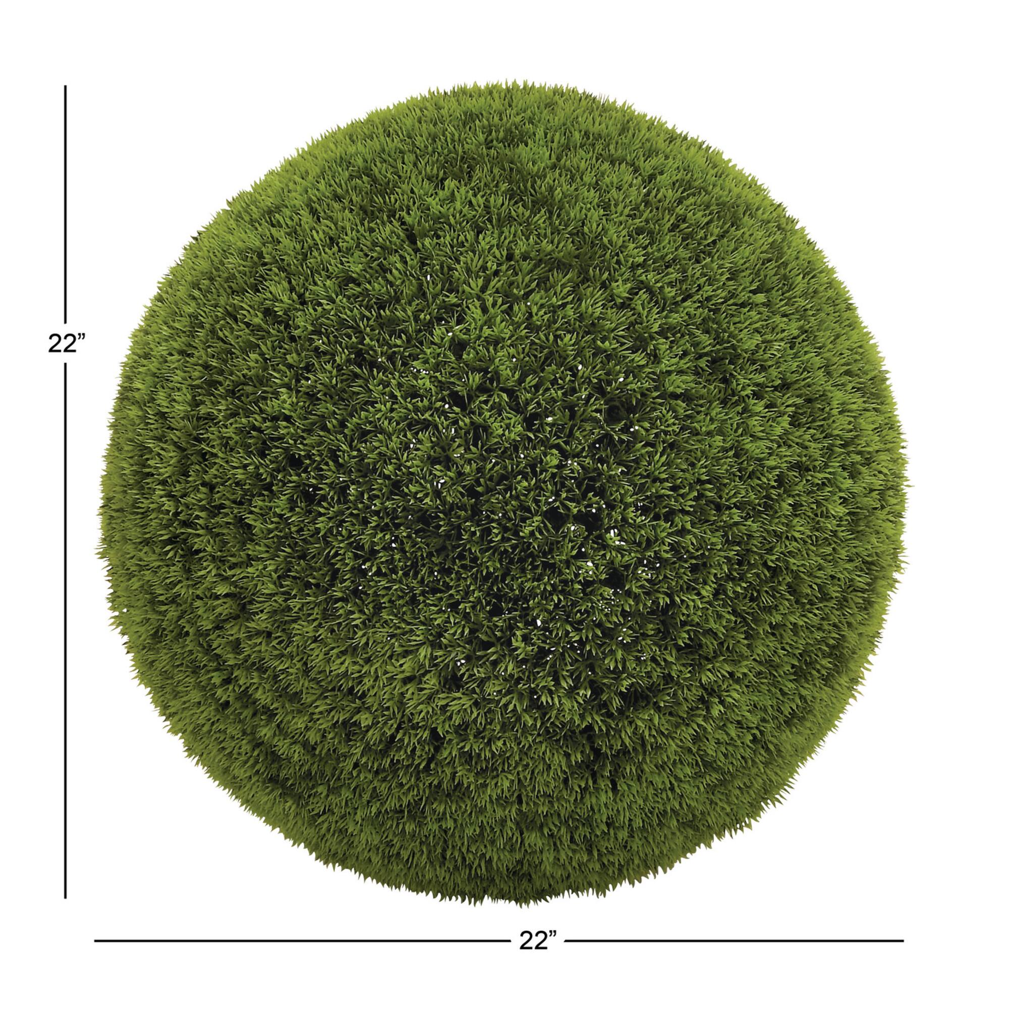 22" Green Vinyl Contemporary Style Artificial Foliage